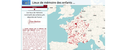 Carte interactive sur les lieux de mémoire nominatifs des enfants juifs déportés de France – Sortie prévue mi-juillet 2024